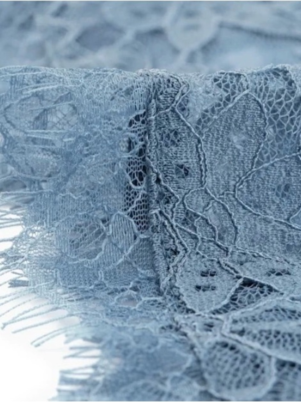 Plus Size Elegant Short Sleeve Sheer Floral Lace Bolero Shrug Top, Blue, Size 4X - Picture 4 of 11